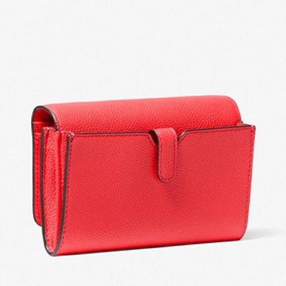 NWT authentic MK leather crossbody coral - Picture 7 of 7